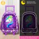 thumbnail image 2 of Mochila con Ruedas AGSDON Unicornio Morada Set de 3 Piezas, 2 of 7