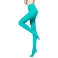 thumbnail image 2 of Baberdicy Women's Thermal Leggings, Velvet Fleece Lined Tights for Winter, Stretchy Opaque Light Blue Universal Fit, 2 of 5