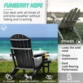 thumbnail image 5 of PAOLFOX Folding and Adjustable Backrest Adirondack Chair with Ottoman,Black, 5 of 7