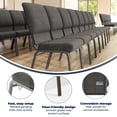 thumbnail image 4 of Advantage Eggplant Church Chair 18.5 in. Wide, 4 of 13