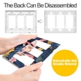 thumbnail image 4 of Yayeee Rocker Switch Wall Plate 1-Gang 4.6"x2.9" Home Decorative Outlet Cover, Floral Flamingo, 4 of 6