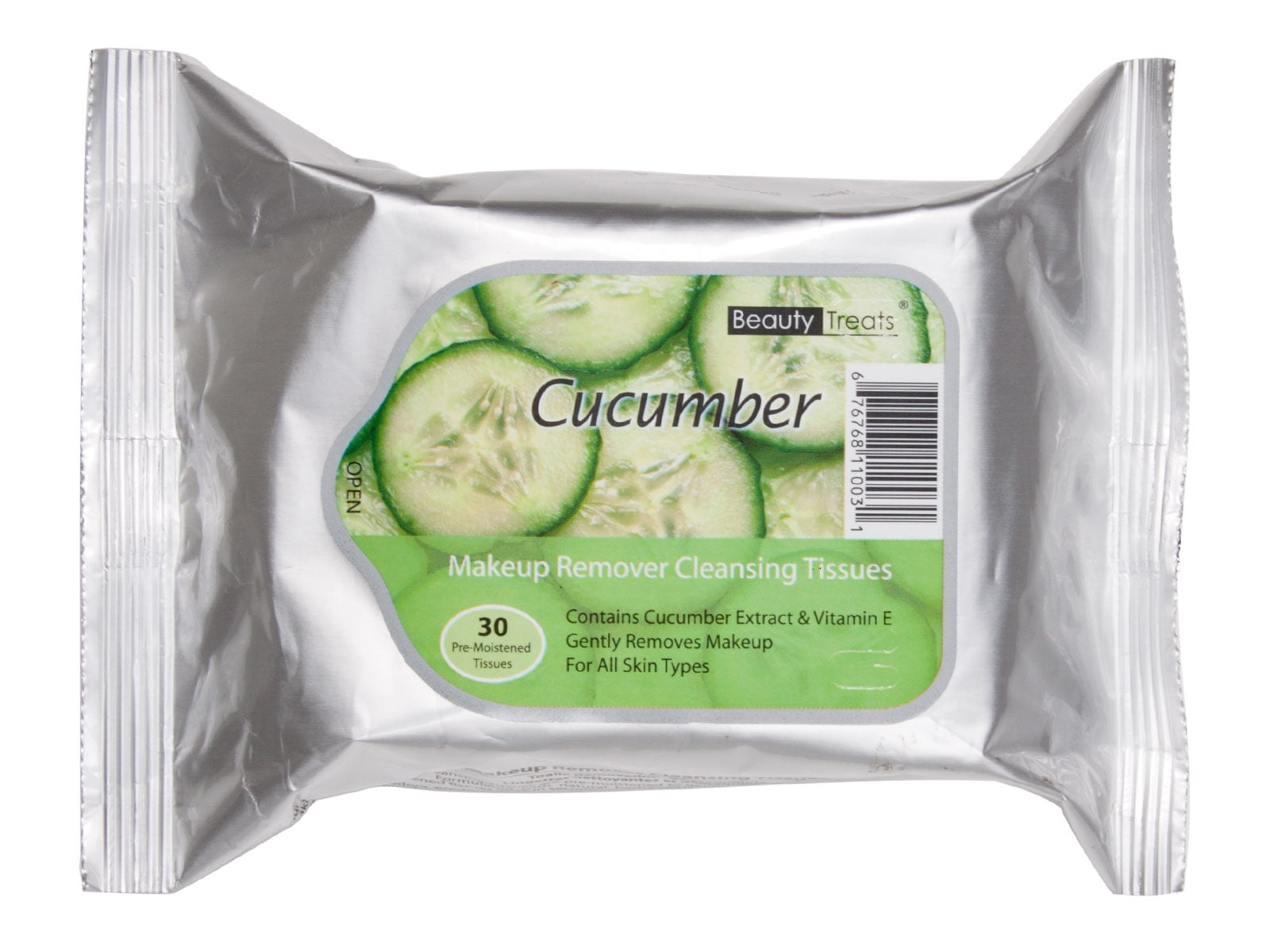 brevpapir helt bestemt grå New Beauty Treats Cucumber Makeup Remover Cleansing Tissues - 30 Pack -  Walmart.com