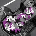 thumbnail image 3 of KUIFORTI Purple Camo ATV Seat Cover Four Wheeler Seat Cover Soft All-Weather Protection Seats Protect for Sportsman/Rancher/Foreman/Scrambler/Kodiak/Polaris Scrambler, 3 of 7
