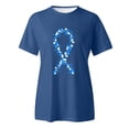 thumbnail image 4 of YDLCAFD T-Shirt Imprimé à Manches Courtes Col Rond pour Femmes de Pâques, 4 of 4