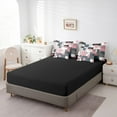 thumbnail image 4 of YST 7-Piece Black White Grey Pink Geometric Bedding Set, Modern Abstract Lines Bed Set, Full, 4 of 5