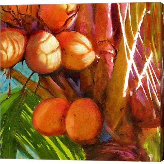 Water Palm 1 by Rick Novak, Canvas Wall Art, 12W x 12H