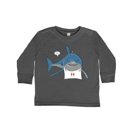 

Inktastic Shark Dinner Gift Toddler Boy or Toddler Girl Long Sleeve T-Shirt