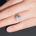 thumbnail image 6 of solitaire jewels 3.75CT Oval Mossanit Solitaire Engagement Ring For Women, 14K Yellow Gold, 6 of 7
