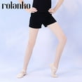 thumbnail image 2 of Rolanko Girls' dance shorts made of pure cotton elastic breathable shorts, suitable for ballet, jazz dance, gymnastics, 2 of 3