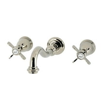 Kingston Brass KS3026BEX Essex Two-Handle Wall Mount Roman Tub Faucet, Polished Nickel