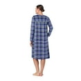 thumbnail image 5 of Aria Women’s Long Sleeve Stretch Velour 44" Sleepwear Nightgown, Sizes XS-5X, 5 of 7