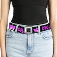 thumbnail image 5 of Buckle-Down Belt, Seatbelt Buckle Belt, Drama Queen Black Fuchsia, 34 to 52 Inches, 5 of 9