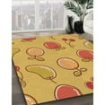 thumbnail image 2 of Ahgly Company Indoor Square Patterned Papaya Orange Area Rugs, 4' Square, 2 of 6