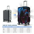 thumbnail image 4 of Pofeuu Futuristic Purple Panther Print Luggage Suitcase Cover Protector Luggage Washable Covers Aesthetic for 18/24/28/32 inch Luggage（No luggage included）-Small, 4 of 7