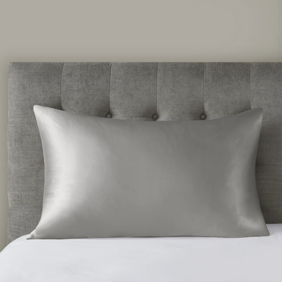 Comfort Classics Silk 100% Mulberry Single Pillowcase, Queen, Grey