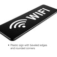 thumbnail image 5 of Excello Global Products Easy to Mount 9 by 3 in WiFi Sign with Symbols, Black, Pack of 3 - EGP-HD-0270, 5 of 5