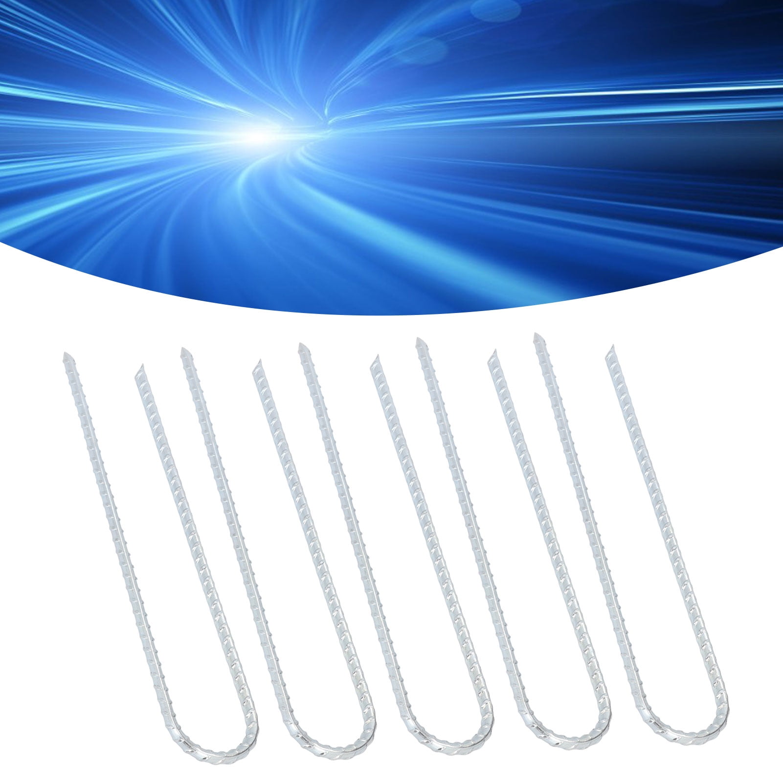 U Shaped Stake Hook, Ground Anchor 30Pcs Metal 12in Support Multipurpose Rustproof  For Tent