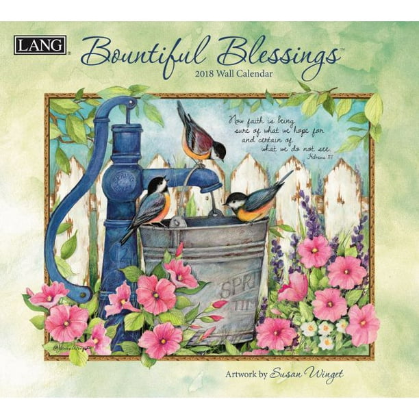 2018 Lang Bountiful Blessings Wall Calendar