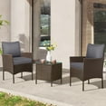 thumbnail image 5 of SOLAURA 4-Piece Outdoor Deep Seat Chair Cushions Set, 24" x 24" Seat Cushions for Chair, Sofa, and Couch, Gray (Set of 2 Seat Cushions and 2 Back Cushions), 5 of 6