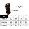 thumbnail image 5 of ANYJOIN Women's Cold Shoulder Short Sleeve Swing Mini Dress Party Dress with Pocket, 5 of 5