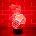 thumbnail image 5 of MyArtWe 3D Bear Night Light Love Dream Touch Bedside Acrylic LED Table Lamp, 5 of 10
