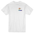 thumbnail image 1 of It's Time Rainbow Graphic Quote Men's White T-shirt, 1 of 1