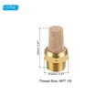thumbnail image 2 of Silenciador Neumático Uxcell NPT 1/8 de Latón Sinterizado para Filtros de Escape de Compresores de Aire, Dorado, Paquete de 3, 2 of 6