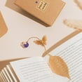 thumbnail image 4 of Marcador de metal con forma de mariposa y pluma: regalo perfecto para el día de la madre y cumpleaños para mujeres, ella, mamá, maestras y amantes de los libros: marcador de página único, 4 of 5