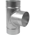 thumbnail image 1 of Vent Systems 4 Inch T Shape Duct Connector 3 Way Hose AdapterSplitter For Hose Tshape Round Pipe Connector Extractor Fan Duct Hose Dryer Vent T Connector 4 Inch 3 Way Fitting, 1 of 1
