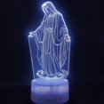 thumbnail image 2 of 3D Night Light Jesus Illusion Lamp 7 Colors Changing Remote Control Led Christian Decorative Table Lamp Christian Prayer Lamp, 2 of 5