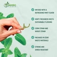 thumbnail image 4 of Natural Dental Floss Sticks - Eco-Friendly, Cruelty-Free, Vegan Dental Floss Stick Set, with Free Handle and Zero Waste Packaging - 200 count (Mint Flavor), 4 of 4