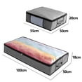 thumbnail image 2 of Under Bed Storage Containers with Handle & Zipper Organizer Box for Comforters Bedroom Closet, 2 of 2
