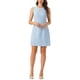 thumbnail image 1 of INSPIRE CHIC Vestido de Tweed para Mujeres con Escote en Llave, Vestidos de Trabajo Sin Mangas, Azul Claro L, 1 of 6