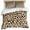Brown, variant on 3 Piece Black Beige Modern Duvet Cover Set Twin Size, Microfiber Comforter/Quilt Cover with Corner Ties and 2 Pillowcases, Abstract Art Retro All Season Soft Bedding with Zipper Closure