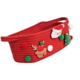 thumbnail image 6 of Christmas Present Holder Santa Themed Storage Basket for Bedroom or Living Room Holiday Decoration Gifts Organiser, 6 of 8