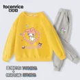 thumbnail image 4 of Sanrios My Melody Kuromi-Conjunto de ropa deportiva para niña, jersey de cuello redondo con estampado de corazón de amor, pantalones informales, Kawaii, cálido, regalo, 4 of 5