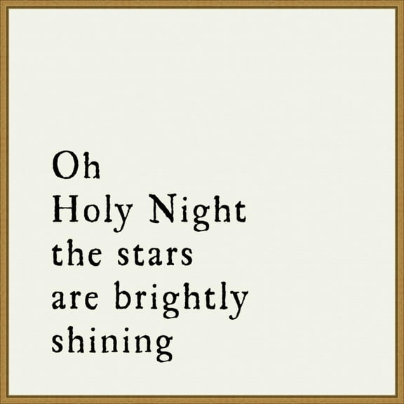 Amanti Art Oh Holy Night Framed Canvas Wall Art Print