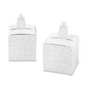 Kate Aspen Set of 24 Traditional Baby Bottle Favor Box, Pink