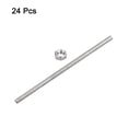 thumbnail image 3 of Uxcell 24Pack M3 x 300mm Fully Threaded Rod w 24Pack Hex Nuts, 0.5mm Pitch 304 Stainless Steel Right Hand Threaded Rod, 3 of 7