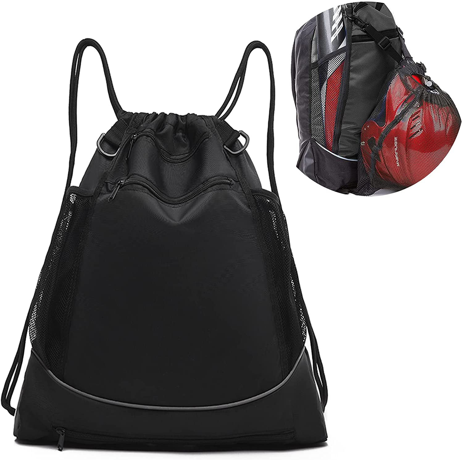T-Ball & Bat Bag with Detachable Ball Mesh Bag for Helmet Football Basketball Foldable Softball Backpack Gym Bag KAEGREEL Drawstring Baseball Backpack for Boys and Girls 