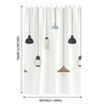 thumbnail image 3 of Waterproof Fabric Shower Curtain or Polyester Soft Cloth Hotel Quality Machine Washable White Shower Curtain Liner for Bath Tub Polyester Fabric Shower Curtain, 3 of 3
