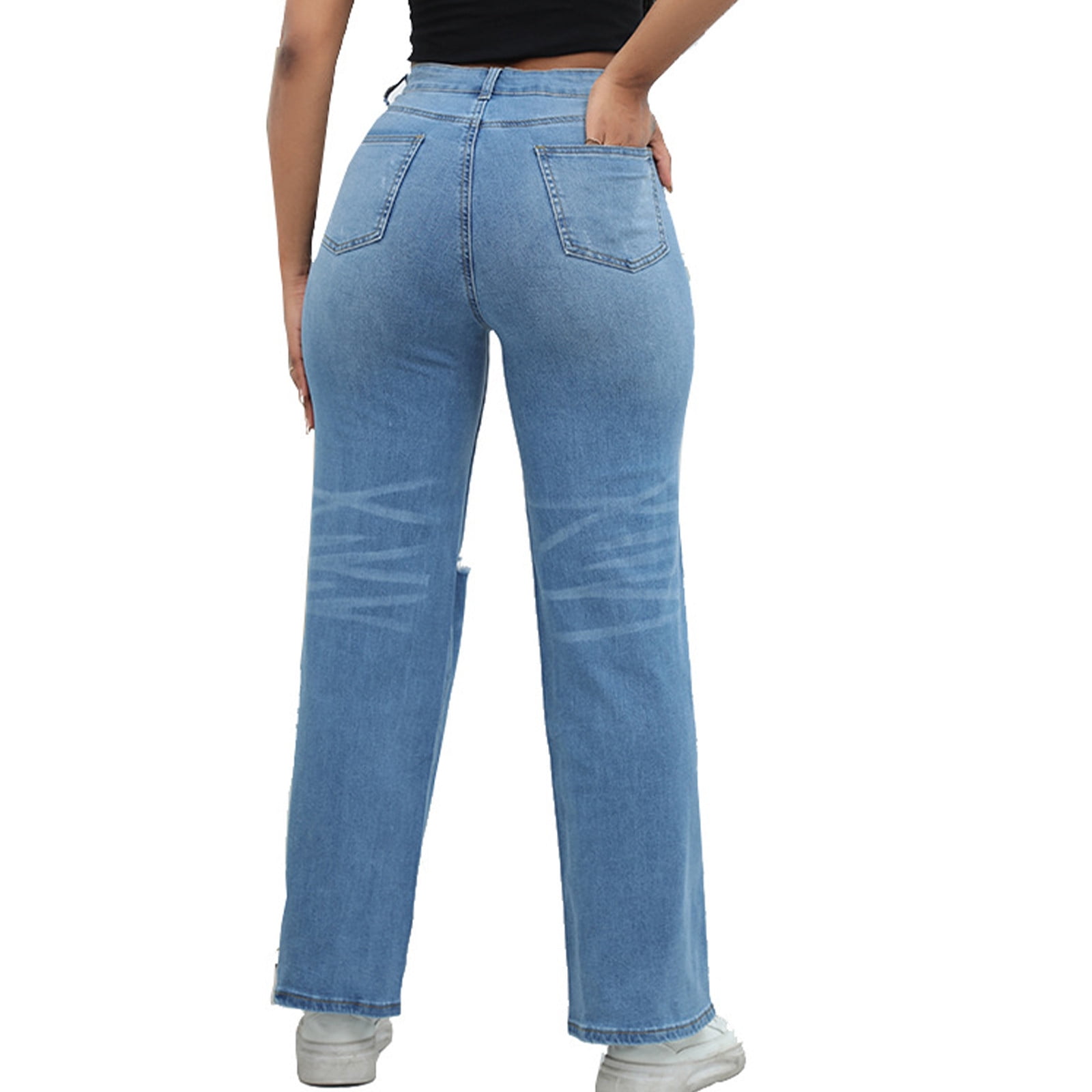 STETMN Women's Jeans 90s Mid Rise Bootcut Jeans High Waisted