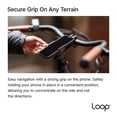 thumbnail image 4 of Soporte compacto de metal para teléfono en bicicleta Loop Micro, negro, para tapa de potencia, 4 of 8