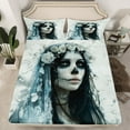 thumbnail image 2 of Manfei Western Gothic Bride Full Size Sheets, Romantic Valentines Day Bed Sheets, Teen Kid Child Adult Sheet Sets, Luxury Bedroom Decor, 4 Pieces, 2 of 7