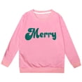 thumbnail image 4 of MIASHUI Chandail en Molleton pour Filles Imprimé Lettre Décontracté Ample à Capuche, Rose, 3-4 Ans, 4 of 5