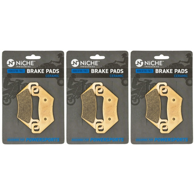 Niche Ceramic Front Rear Brake Pad Set for Polaris RMK 800 Snowmobile 3 Pack 519-KPA2335D