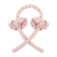 thumbnail image 1 of Hair Curling Rod Ribbon Heatless Foam Hair Roller Clip Reusable Portable Wrap Headband, Light Pink, 1 of 9