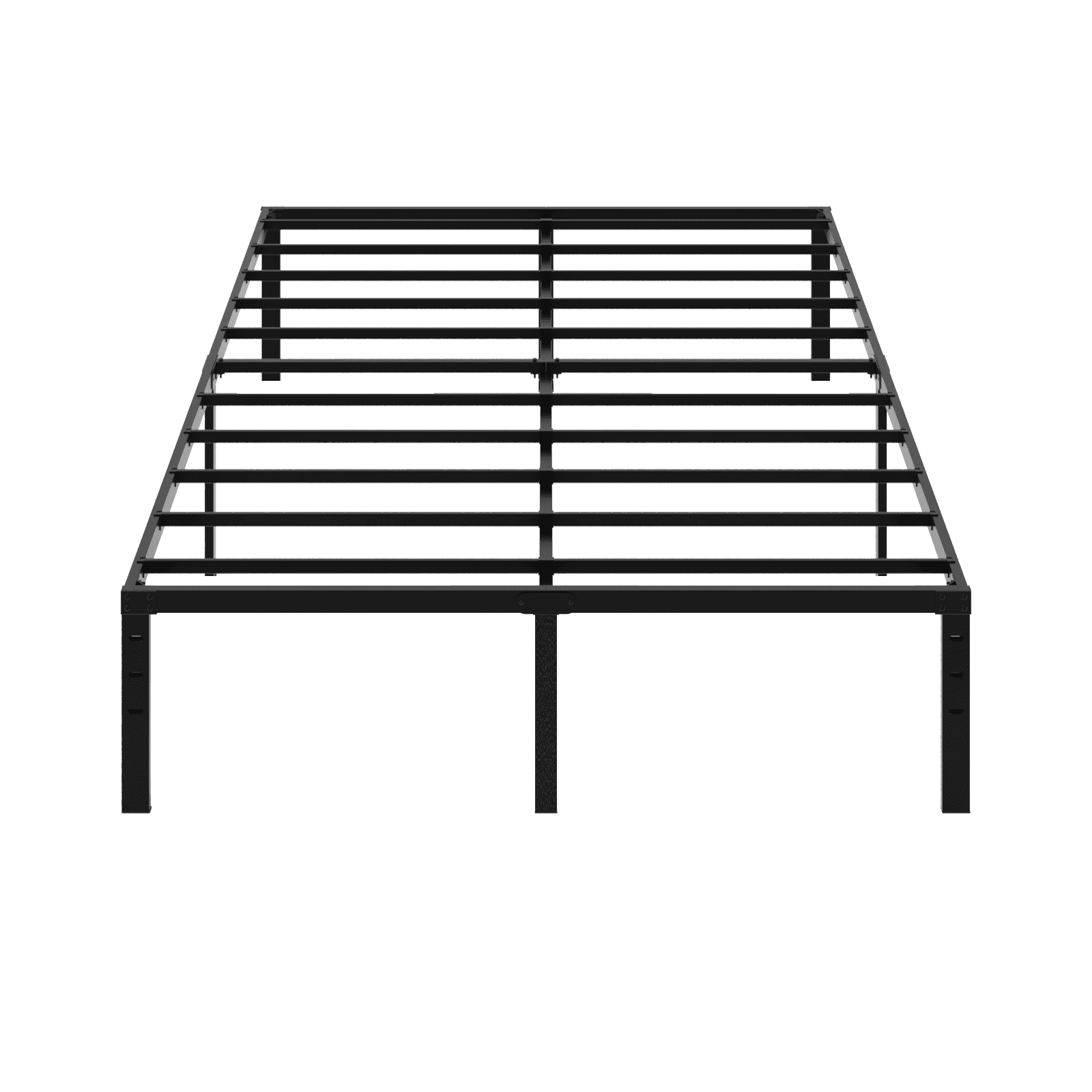 Full Size 14 Inch High Metal Platform Bed Frame Heavy Duty Steel Slat Support No Box Spring Required Noise-Free Underbed Storage Bed Base