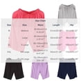 thumbnail image 4 of GigrtiJin Summer Pajamas Shorts for Womens Knee Length Elastic High Waisted Shorts Loose Casual Lounge Shorts with Pockets, 4 of 4