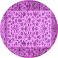 thumbnail image 1 of Ahgly Company Indoor Round Persian Purple Traditional Area Rugs, 4' Round, 1 of 4